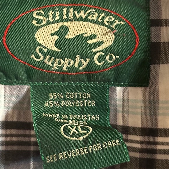 Stillwater Supply Company Button Down Short Sleeve Plaid Shirt Pockets XL - Picture 3 of 6